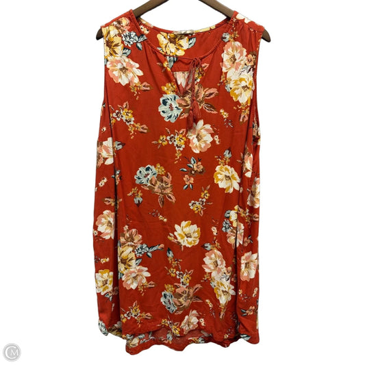 Dress Casual Midi By Beachlunchlounge In Floral Print, Size: 2x