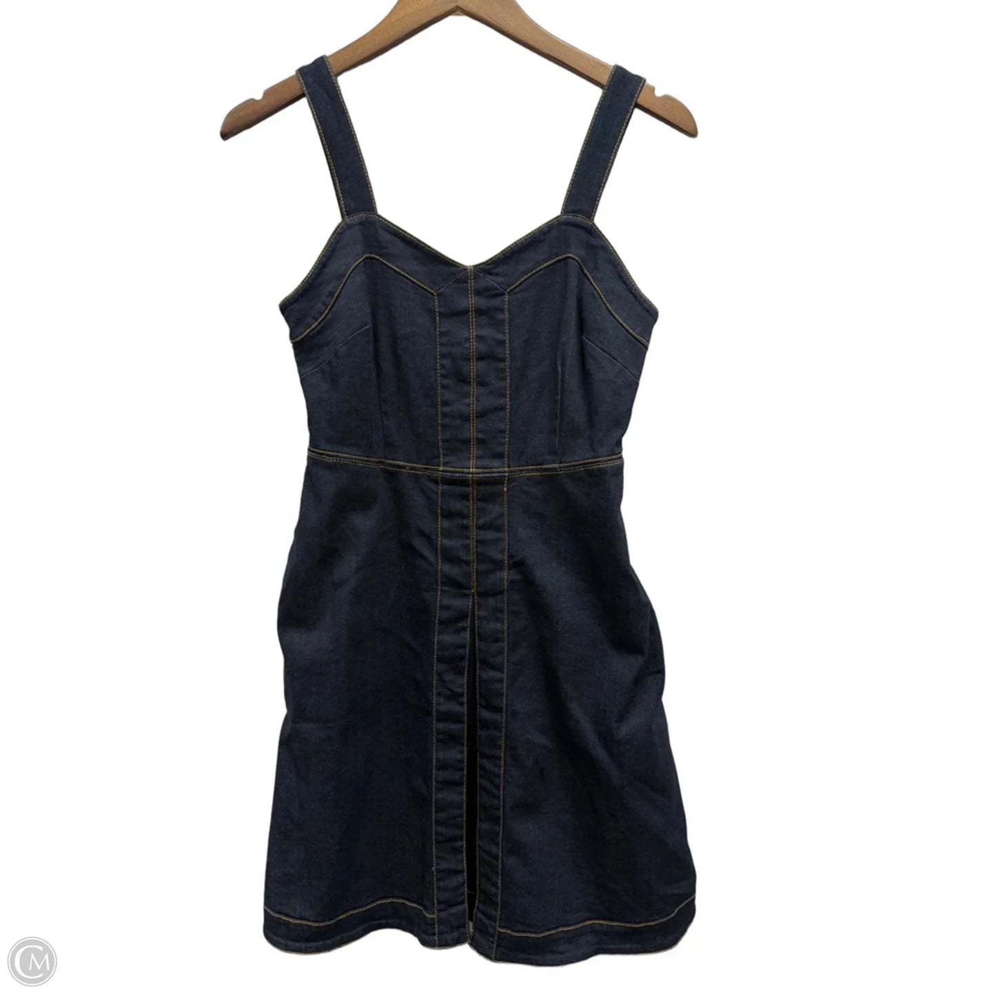 Dress Casual Midi By Inc In Blue Denim, Size: S