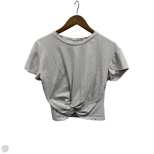 Top Short Sleeve Basic By Lush In Striped Pattern, Size: S