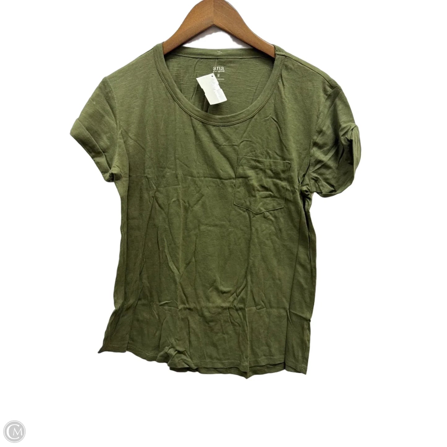 Top Short Sleeve Basic By Ana In Green, Size: M