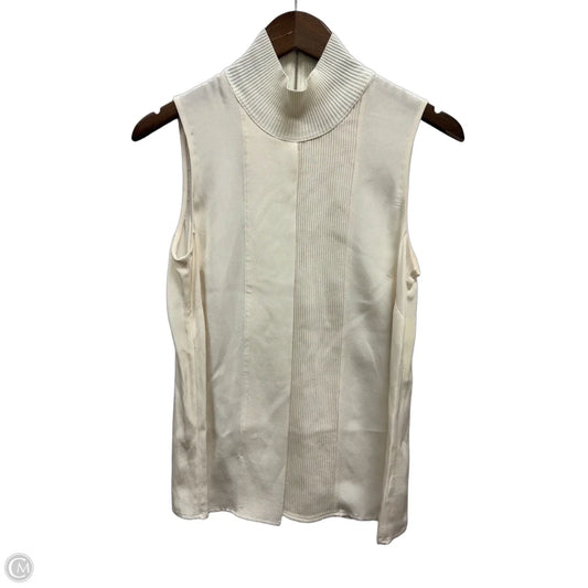 Top Sleeveless By Etcetra In Cream, Size: S