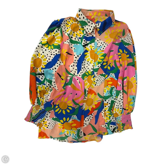Top Long Sleeve By Clothes Mentor In Multi-colored, Size: L