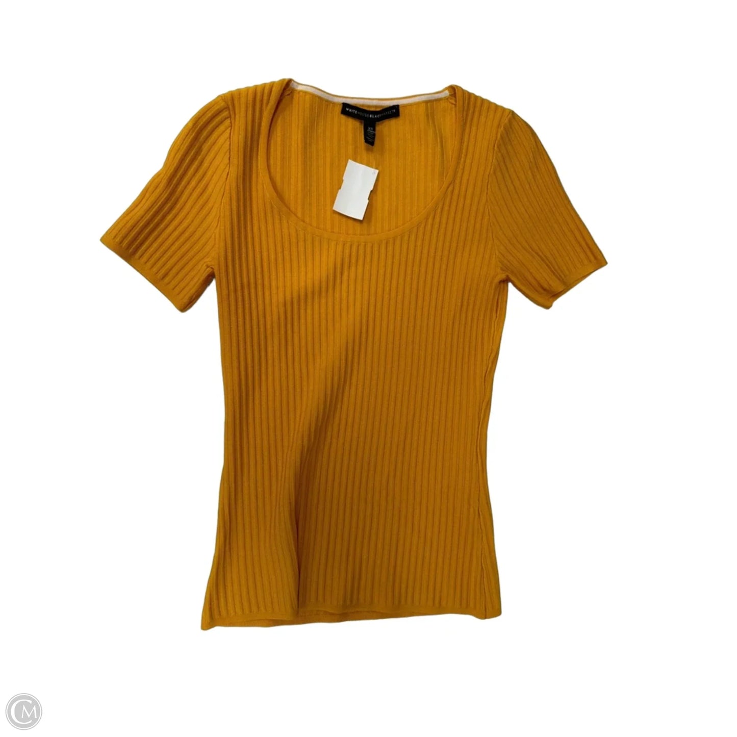 Top Short Sleeve By White House Black Market In Yellow, Size: Xs