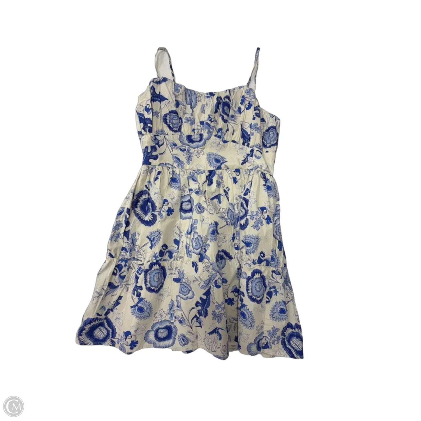Dress Casual Short By Express In Blue & White, Size: M