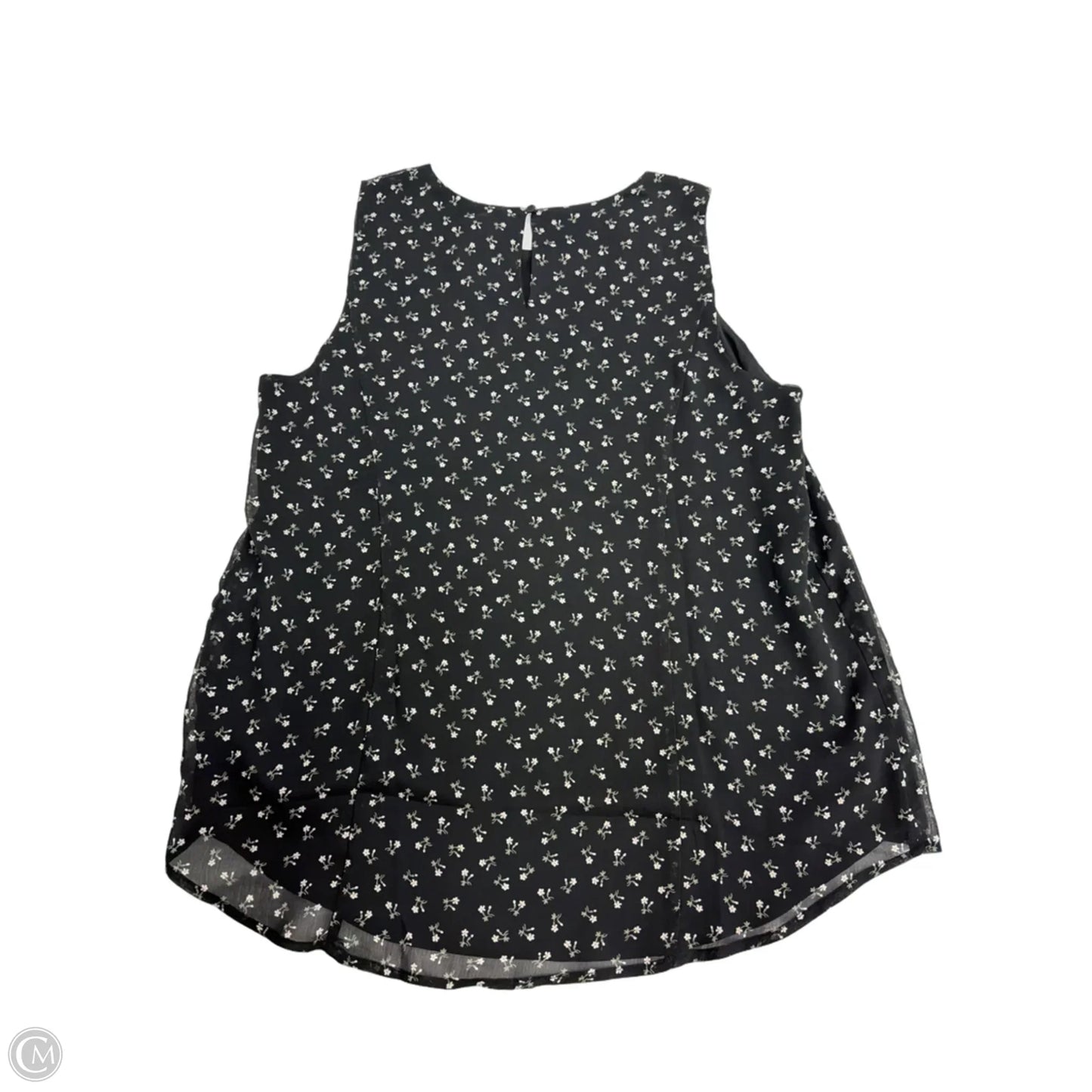 Top Sleeveless By Vince Camuto In Floral Print, Size: L