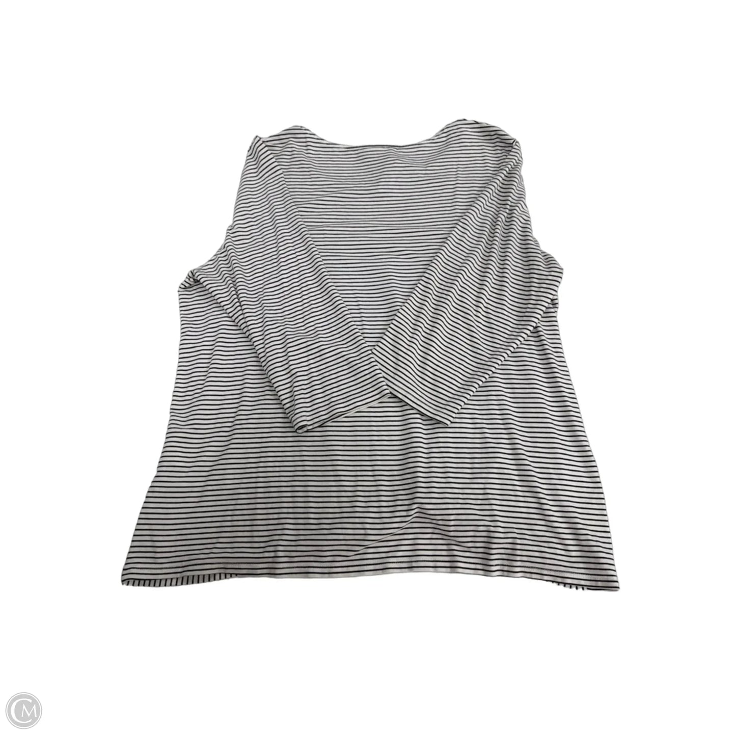Top Long Sleeve By Chicos In Striped Pattern, Size: Xl