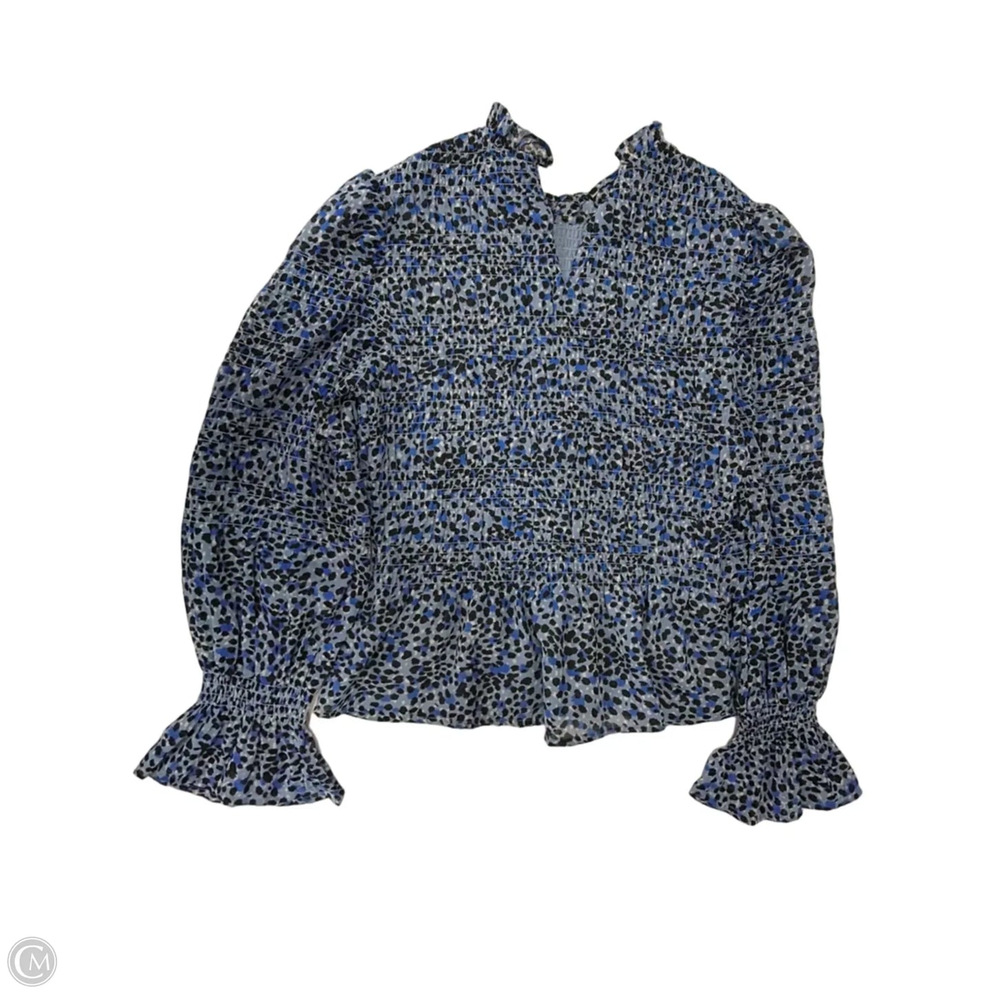 Top Long Sleeve By Express In Animal Print, Size: Xs