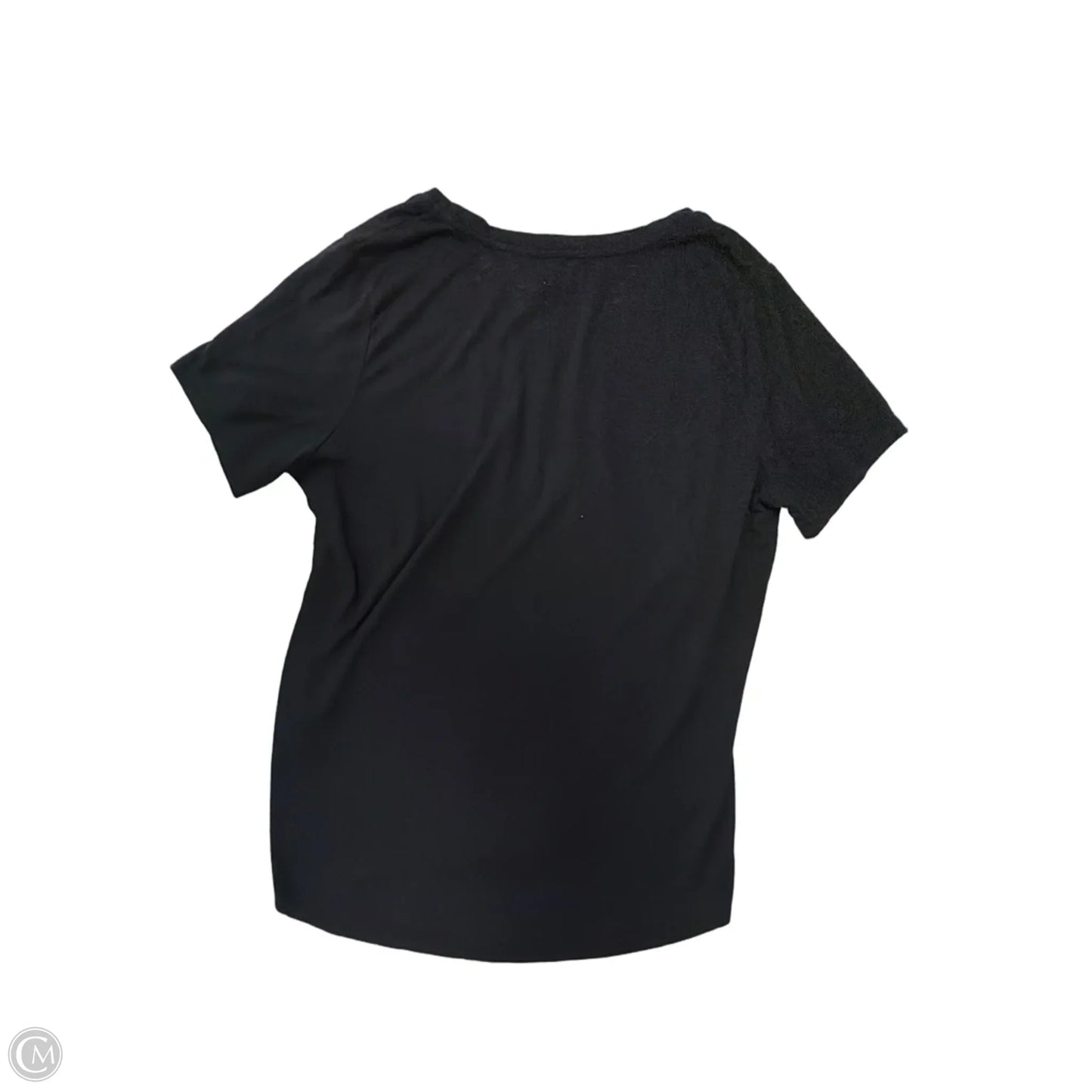 Top Short Sleeve Basic By Gap In Black, Size: L