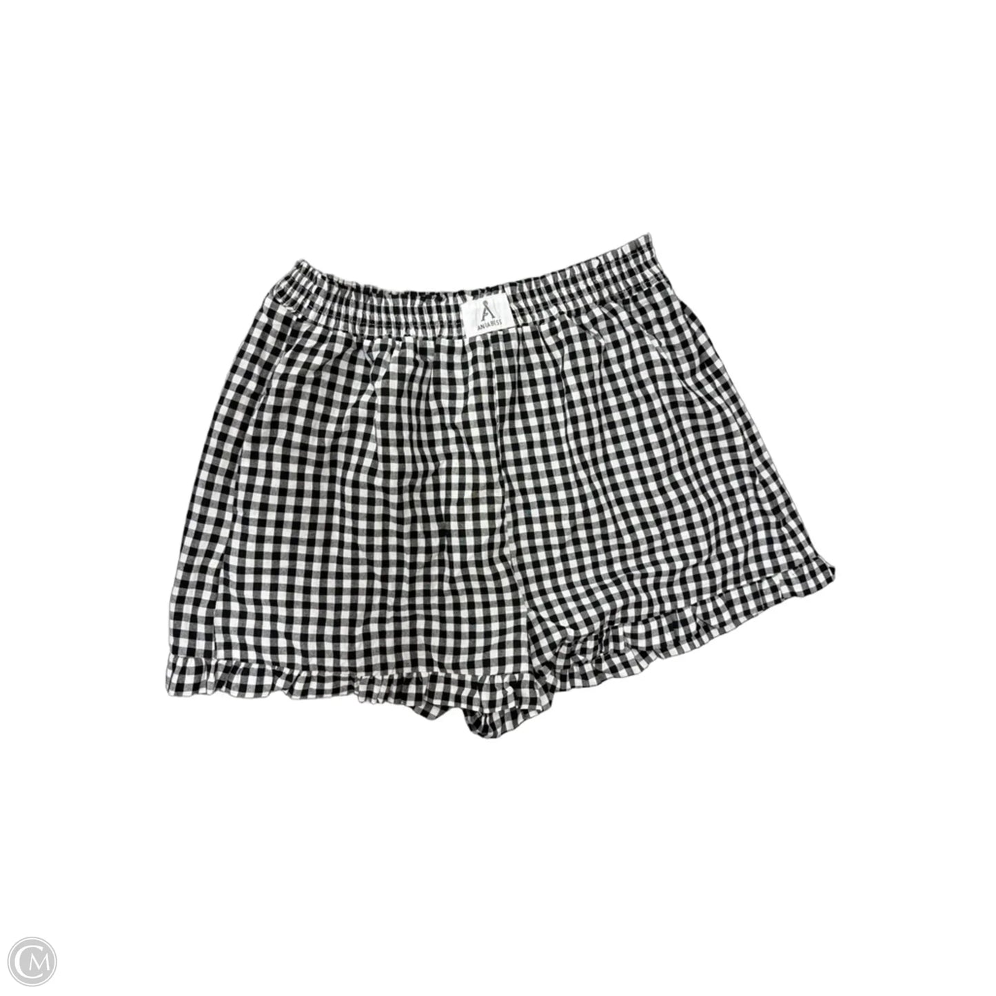 Shorts By Anrabess In Checkered Pattern, Size: 12