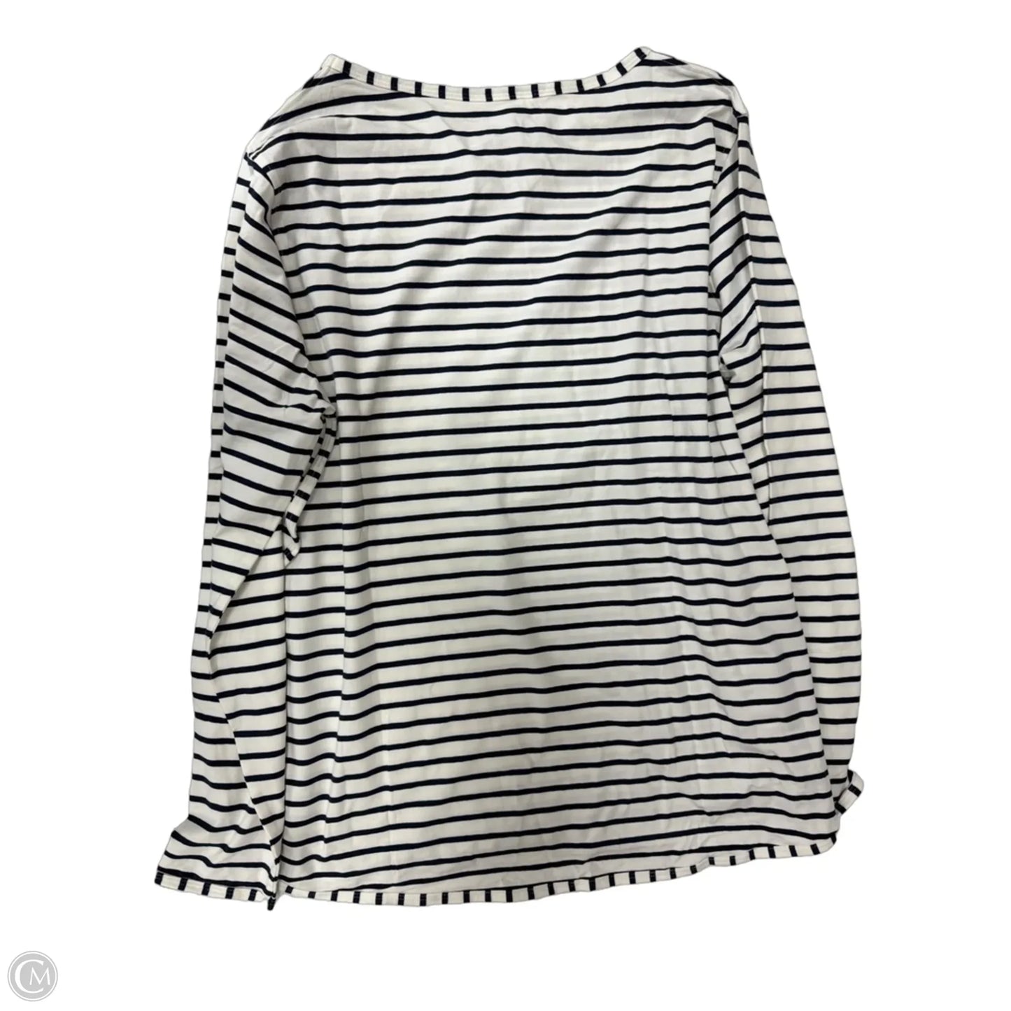 Top Long Sleeve By Coolibar In Striped Pattern, Size: Xl