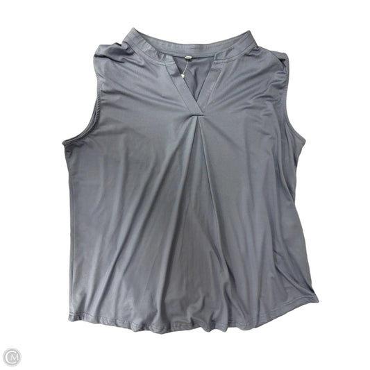 Top Sleeveless By Clothes Mentor In Blue, Size: 2x