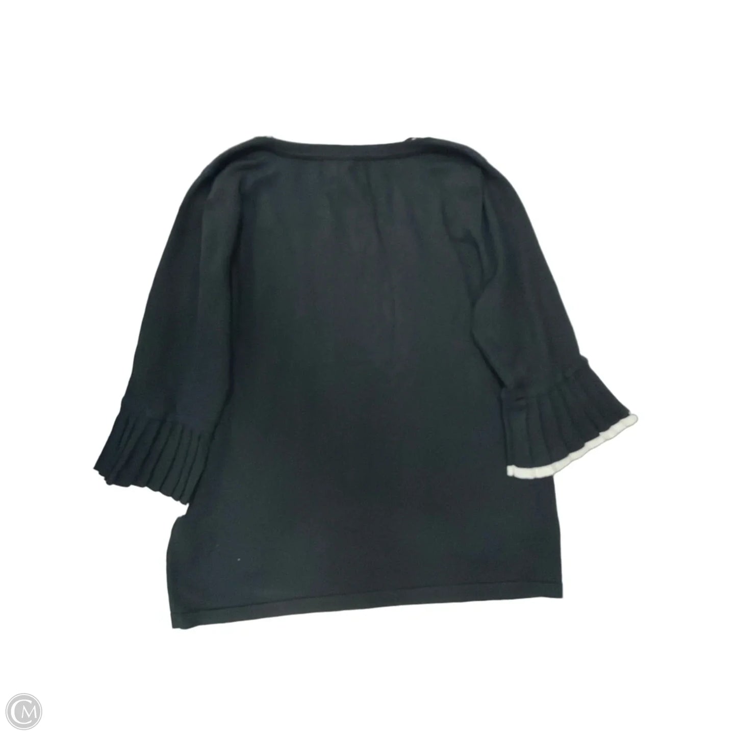 Top Short Sleeve By Cable And Gauge In Black, Size: L