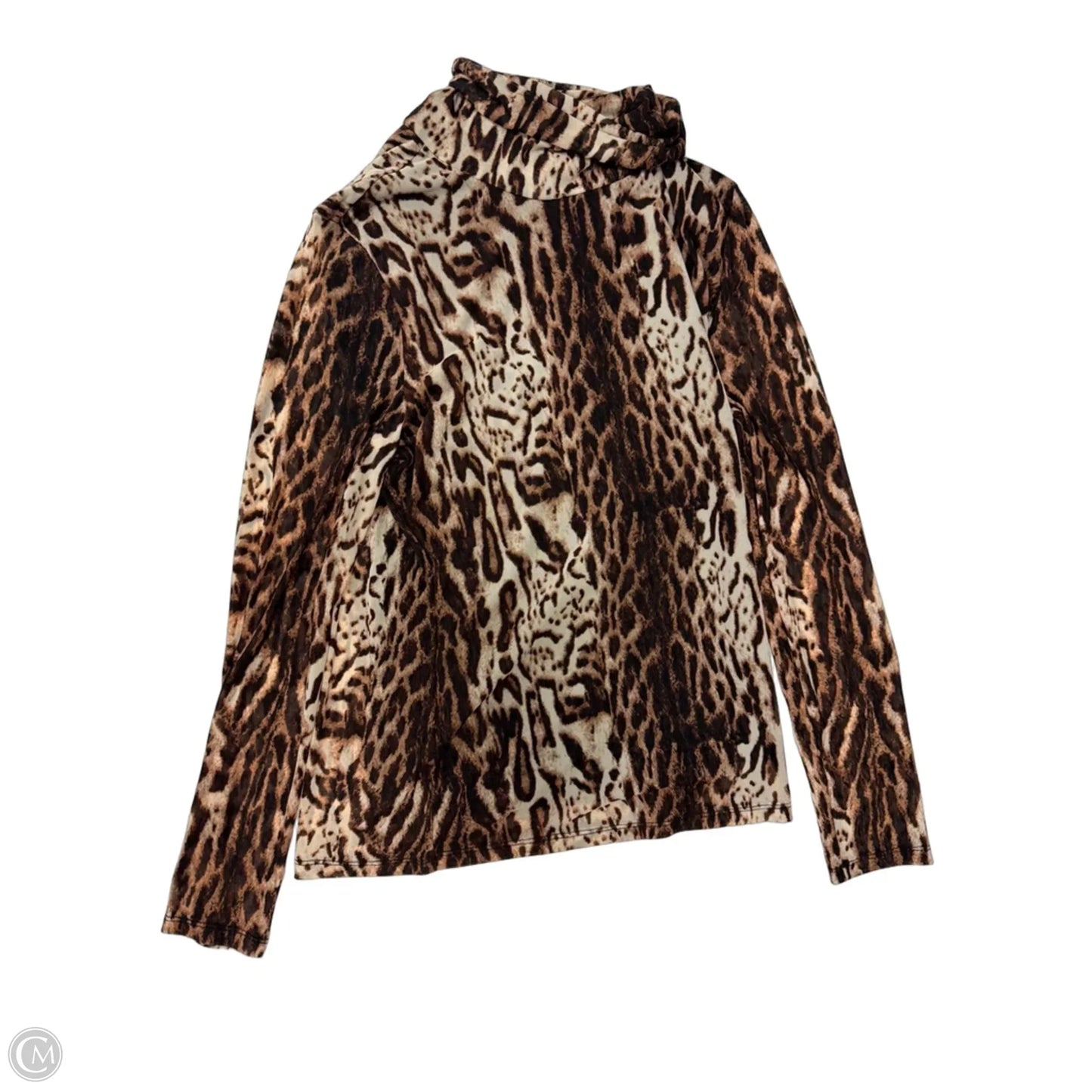 Top Long Sleeve By Inc In Animal Print, Size: M