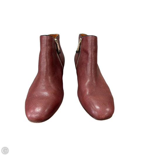 Boots Designer By Rebecca Minkoff In Maroon, Size: 8
