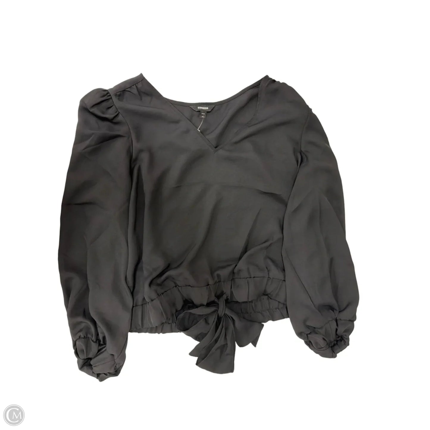 Top Long Sleeve By Express In Black, Size: Xl