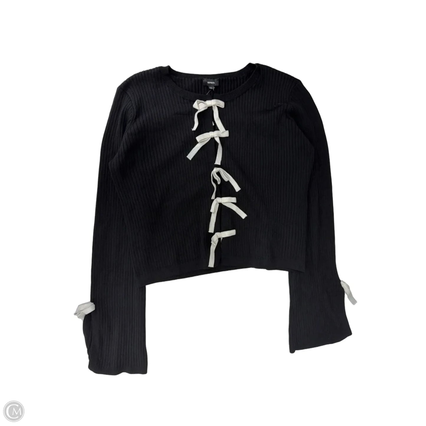 Top Long Sleeve By Express In Black, Size: Xl
