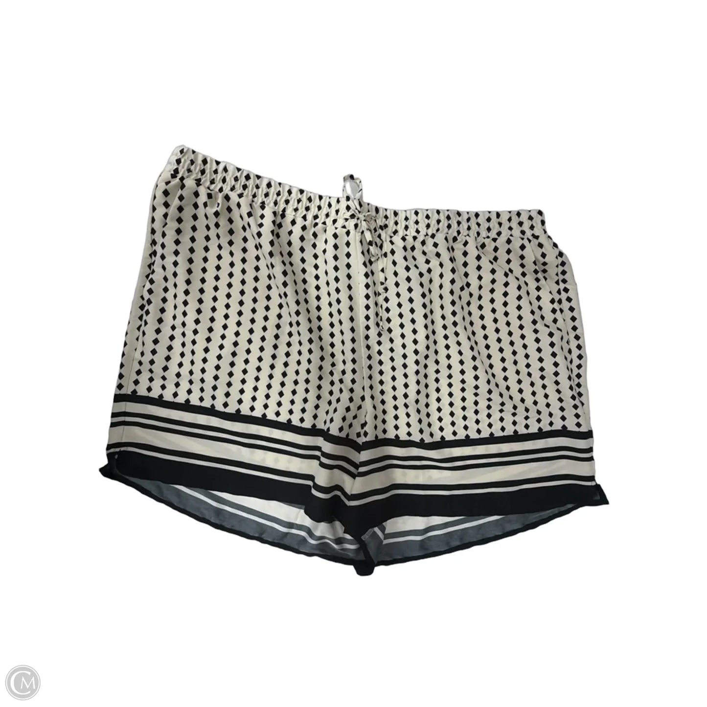 Shorts By Express In Black & Cream, Size: 14