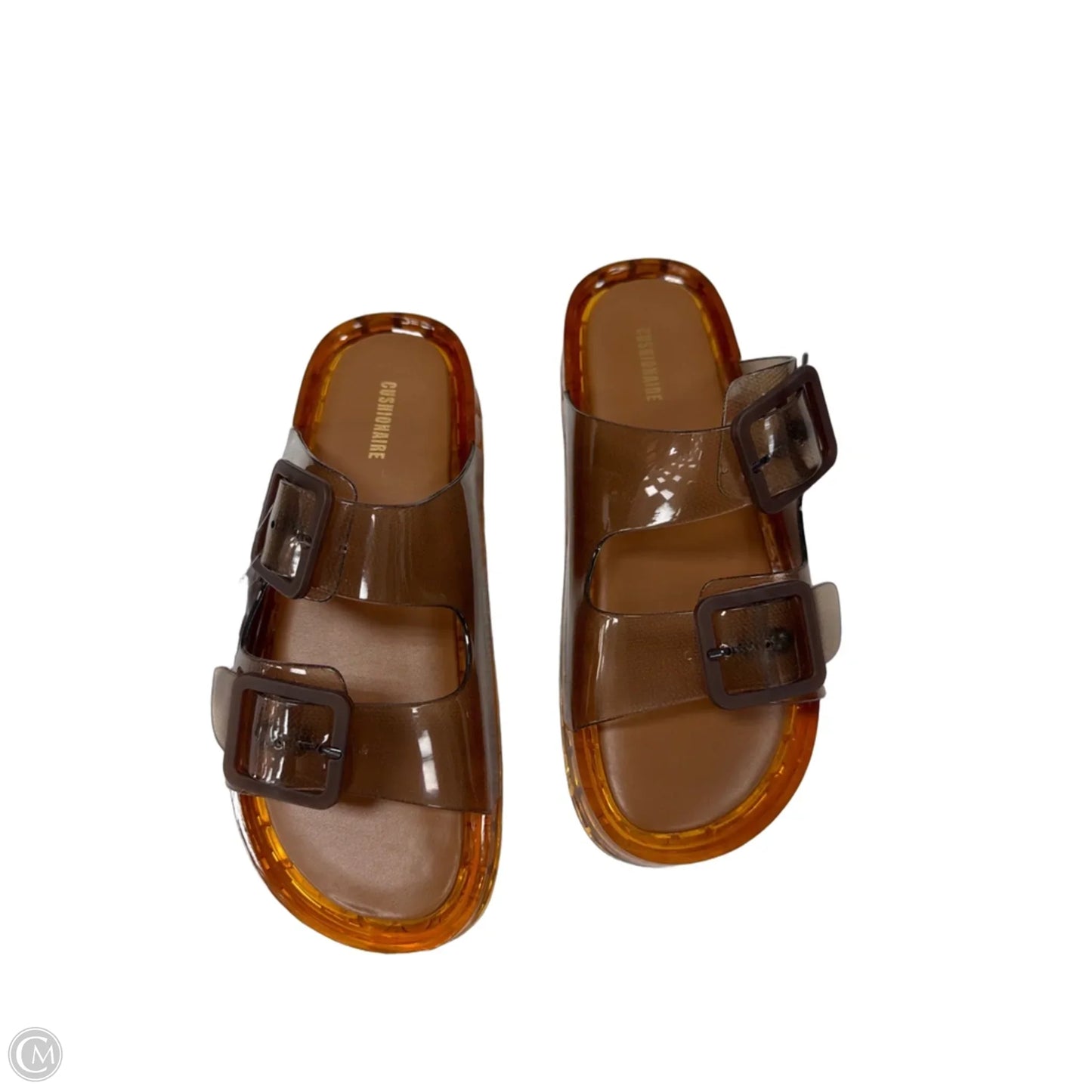Sandals Flats By Cushionaire In Brown, Size: 10