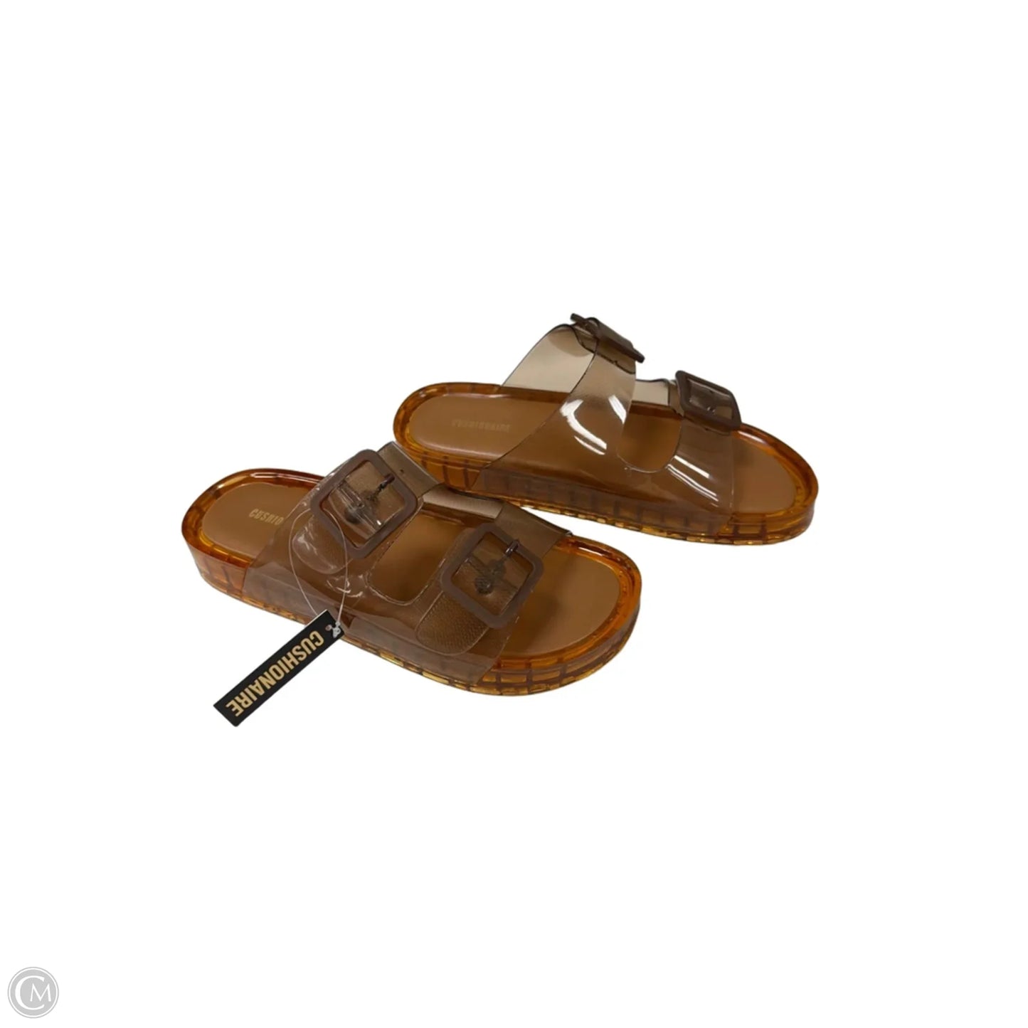 Sandals Flats By Cushionaire In Brown, Size: 10
