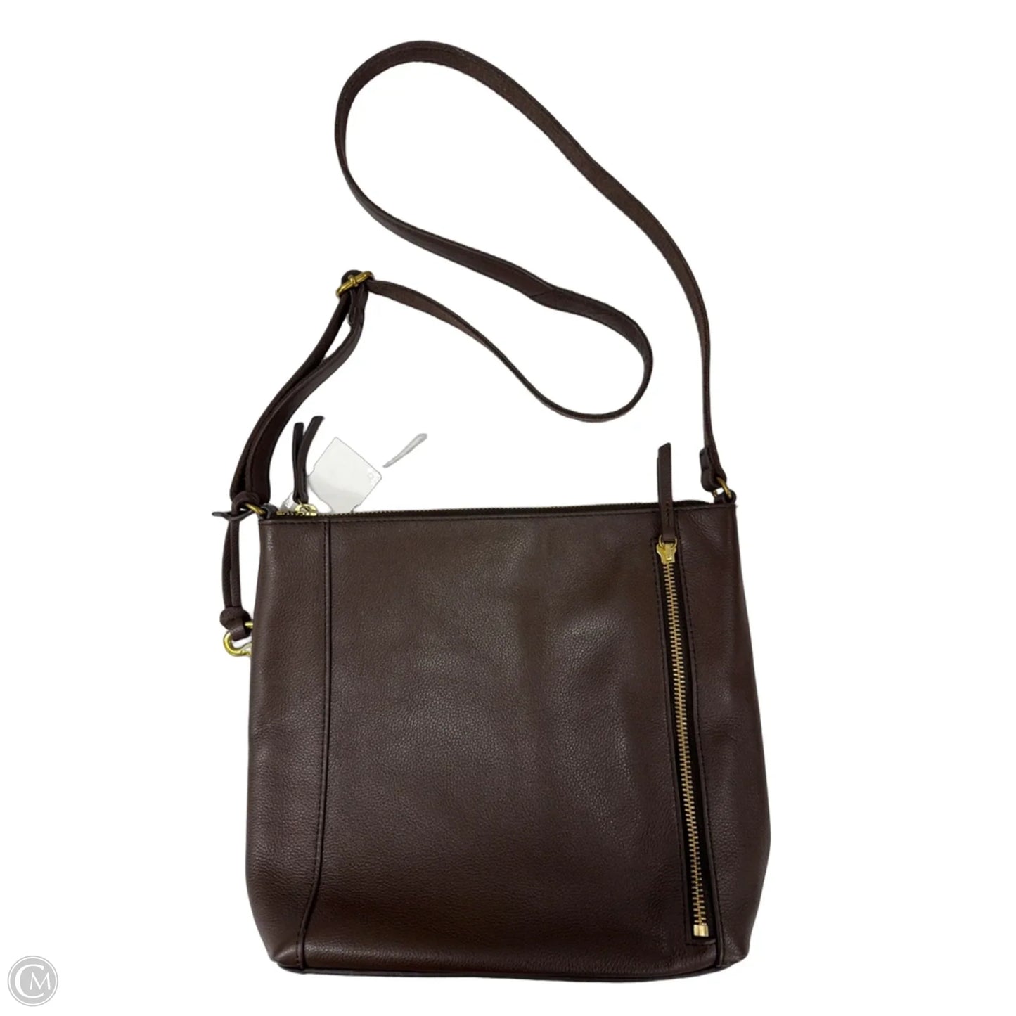 Crossbody Leather By Fossil, Size: Medium