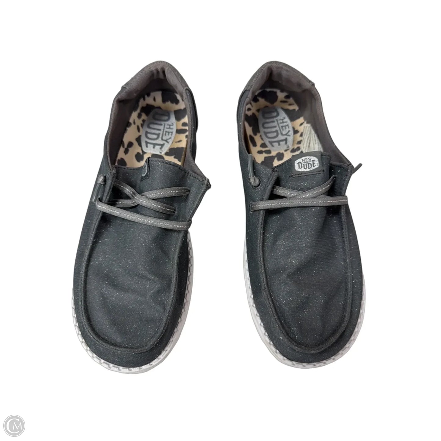Shoes Flats By Hey Dude In Grey, Size: 7