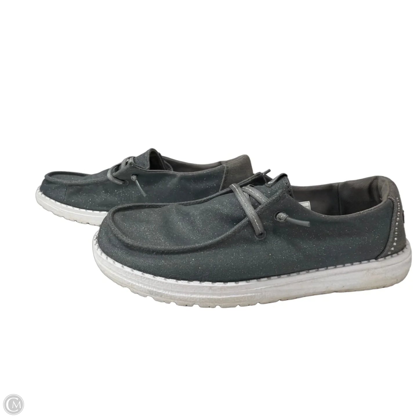 Shoes Flats By Hey Dude In Grey, Size: 7