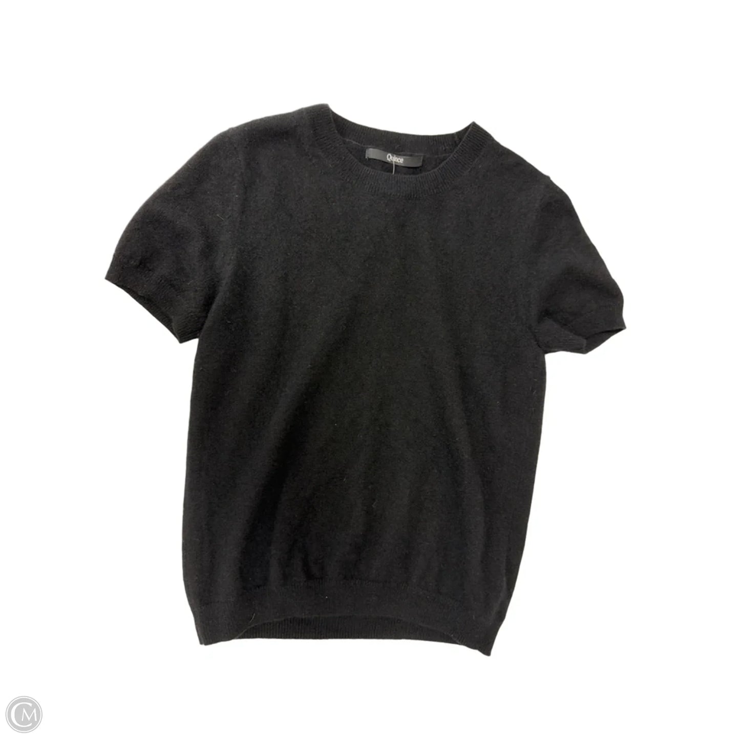 Top Short Sleeve By Quince In Black, Size: M