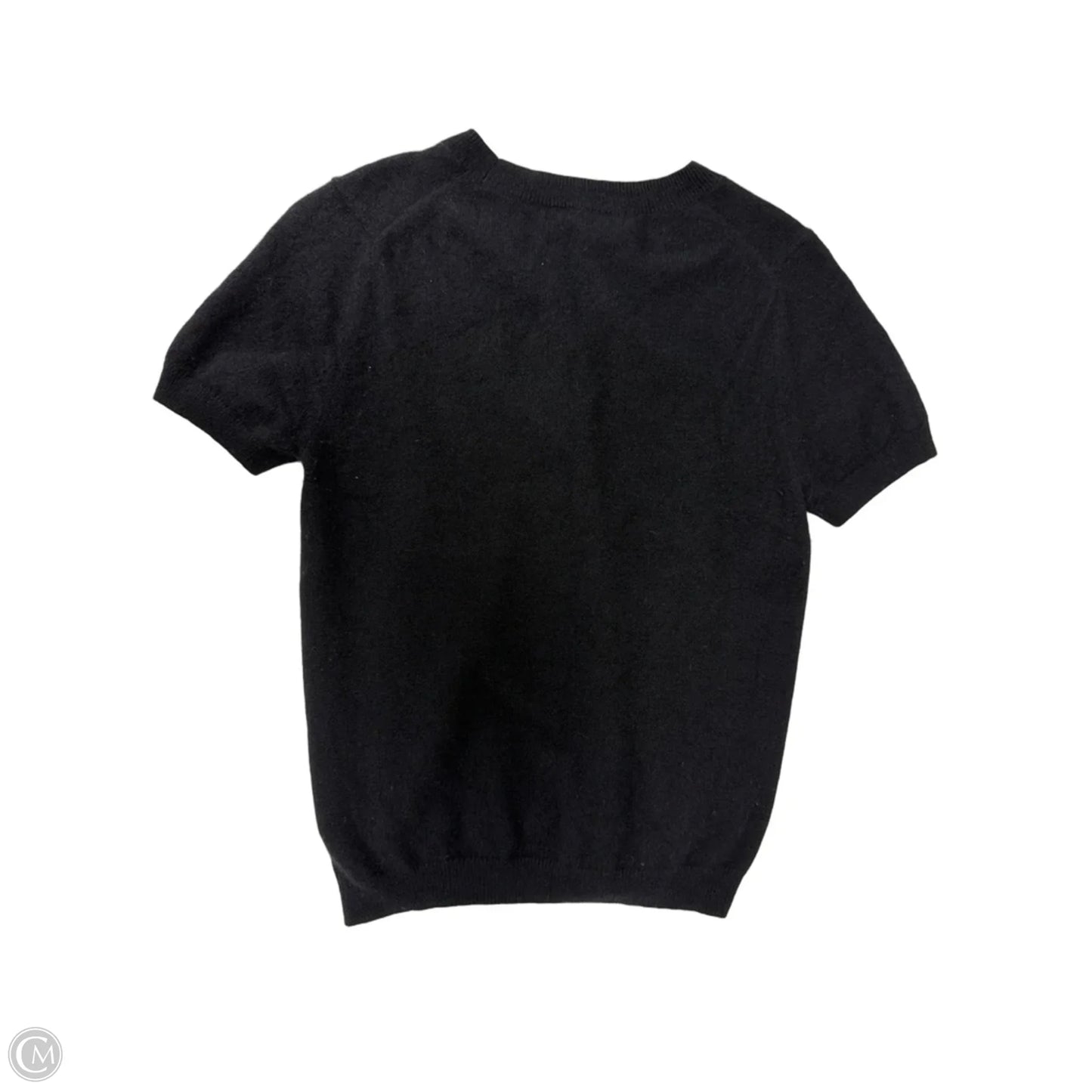 Top Short Sleeve By Quince In Black, Size: M