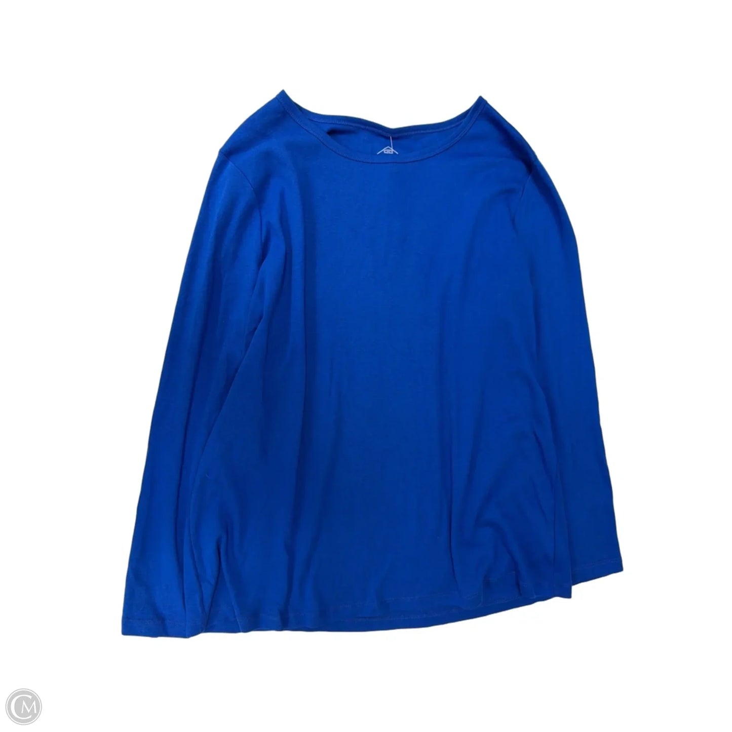 Top Long Sleeve Basic By St Johns Bay In Blue, Size: 1x
