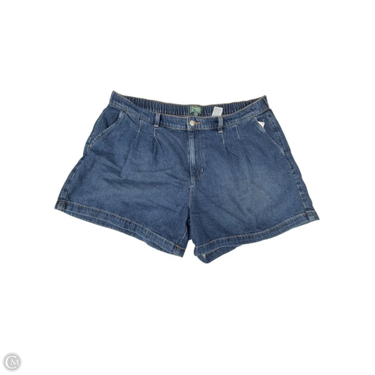 Shorts By Terra & Sky In Blue Denim, Size: 18