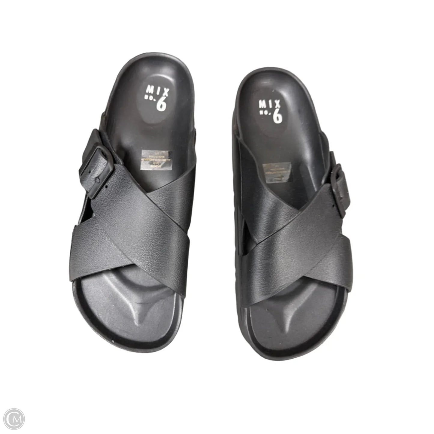 Sandals Flats By Mix No 6 In Black, Size: 9