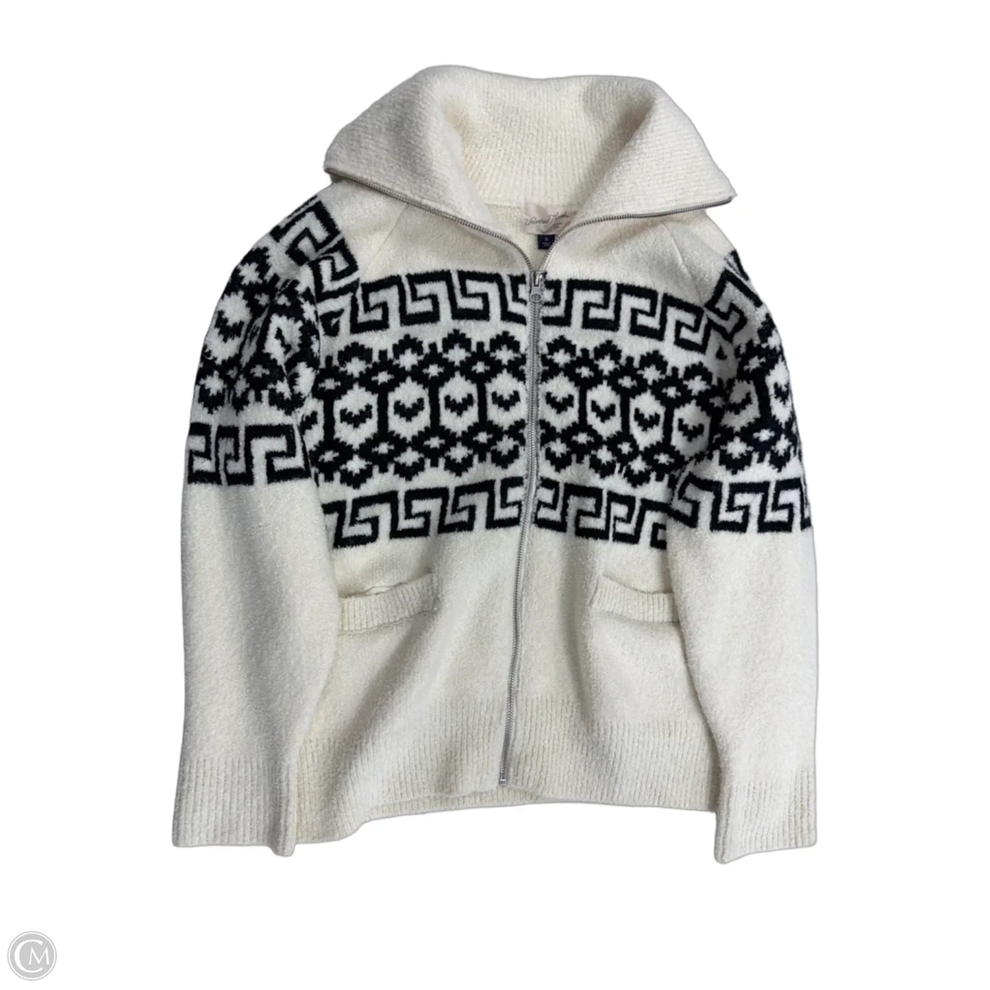 Sweater By Universal Thread In Black & Cream, Size: M