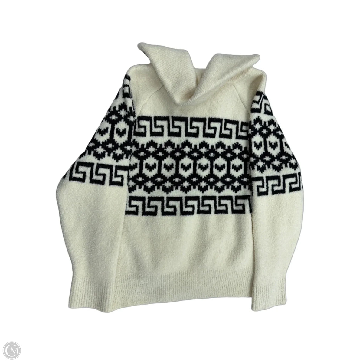 Sweater By Universal Thread In Black & Cream, Size: M