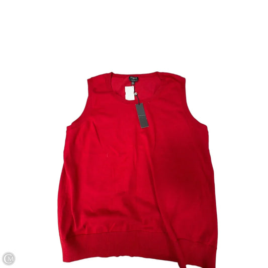 Top Sleeveless By Talbots In Red, Size: 2x