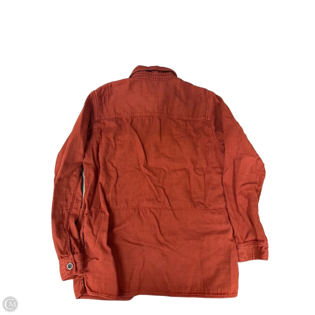 Top Long Sleeve By Madewell In Orange, Size: M
