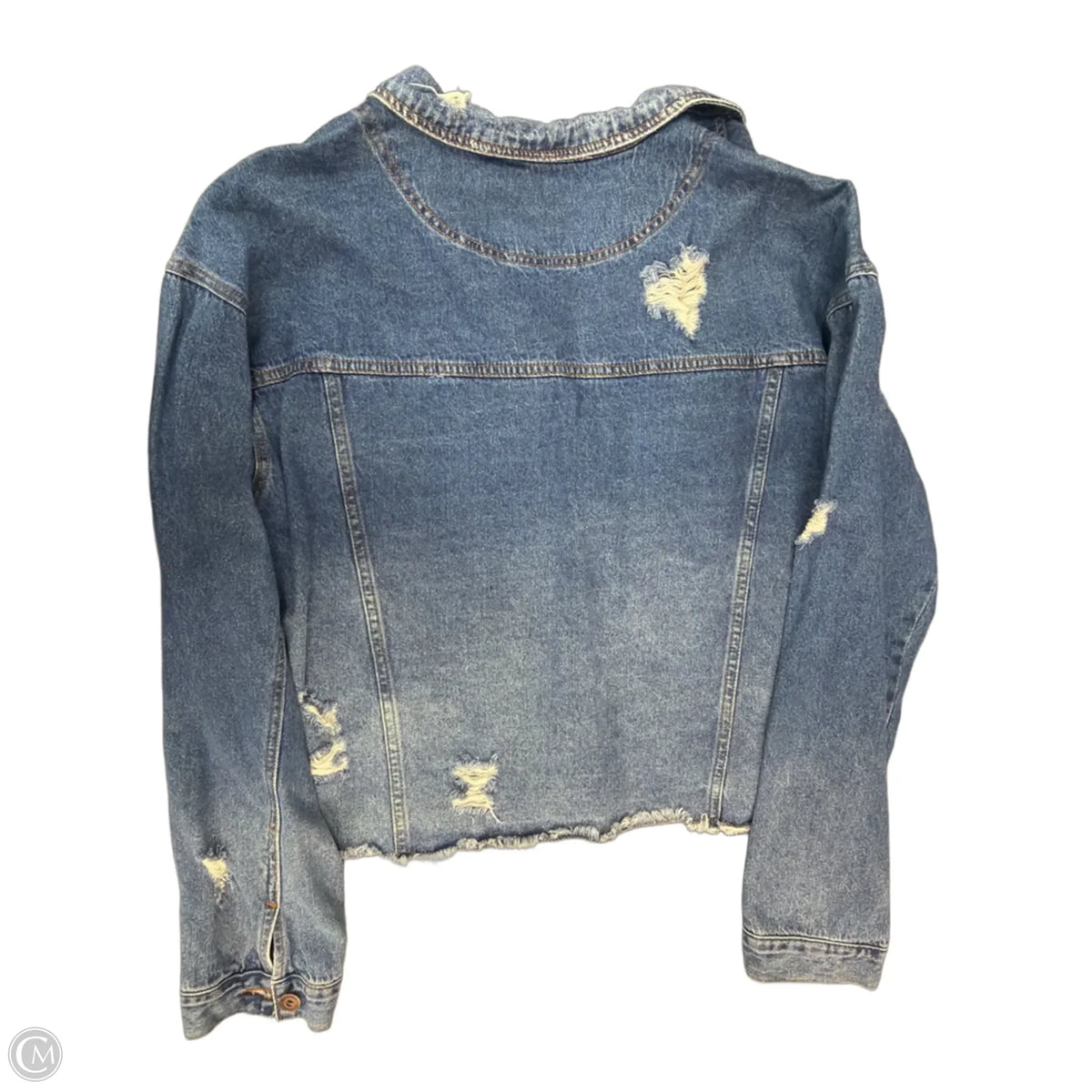 Jacket Denim By Clothes Mentor In Blue Denim, Size: 2x