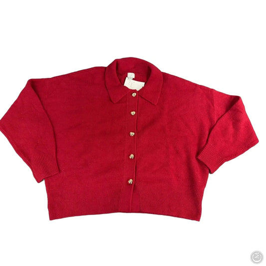Cardigan By A New Day In Red, Size: 2x