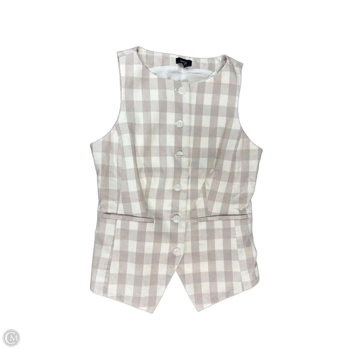 Vest Other By Express In Checkered Pattern, Size: S