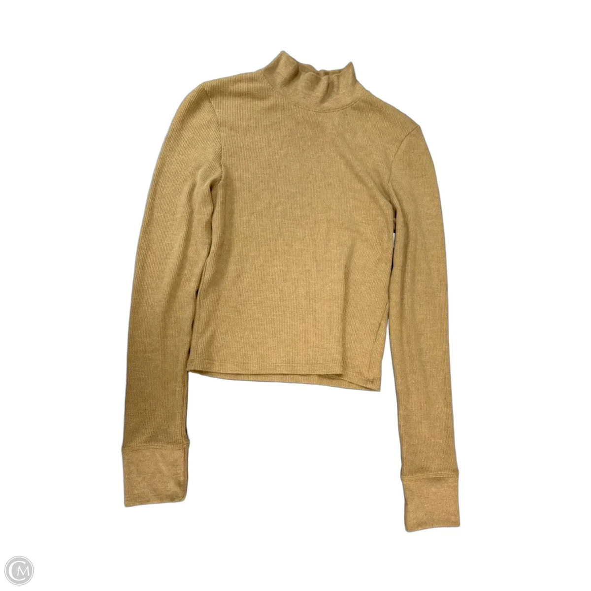 Top Long Sleeve By American Eagle In Brown, Size: M