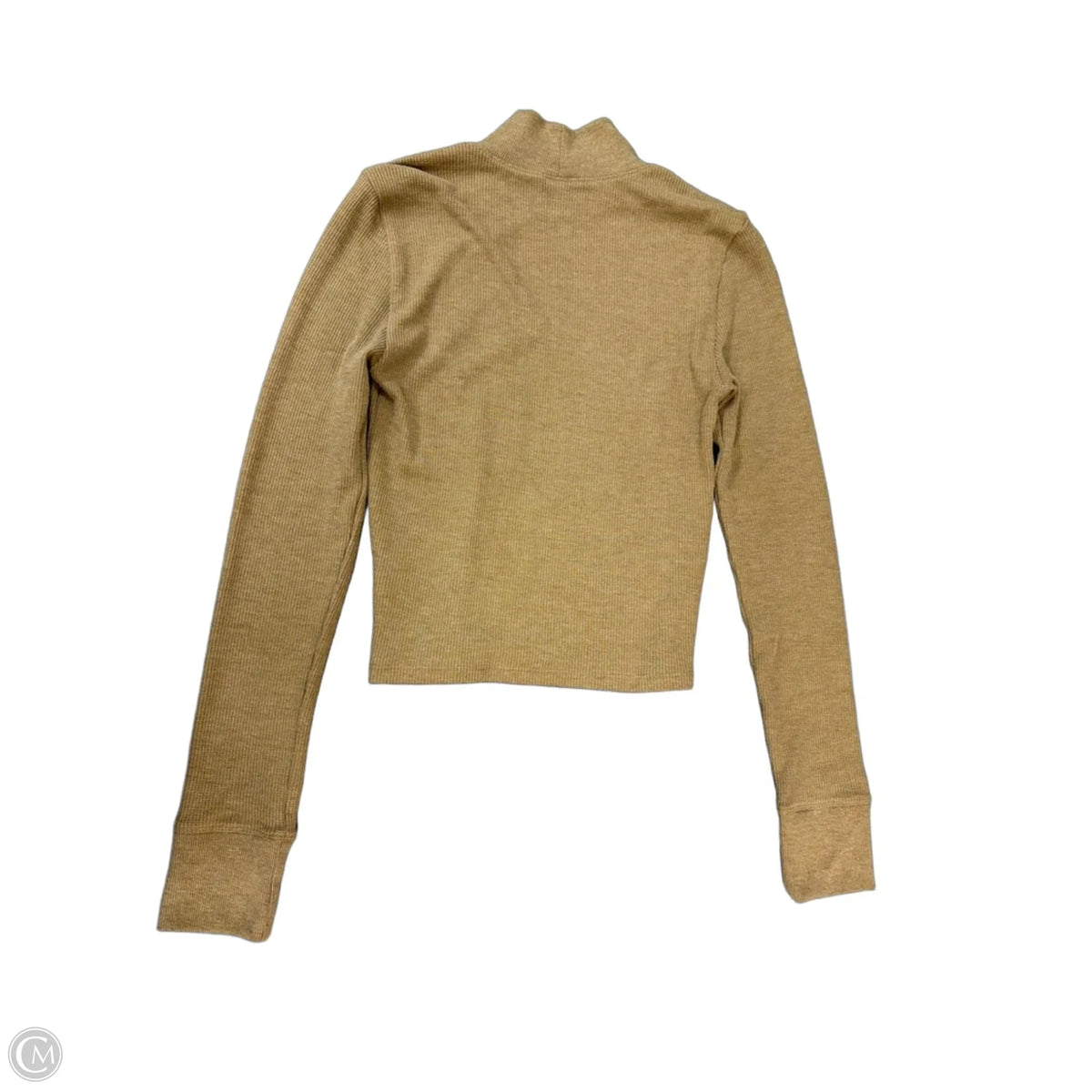 Top Long Sleeve By American Eagle In Brown, Size: M