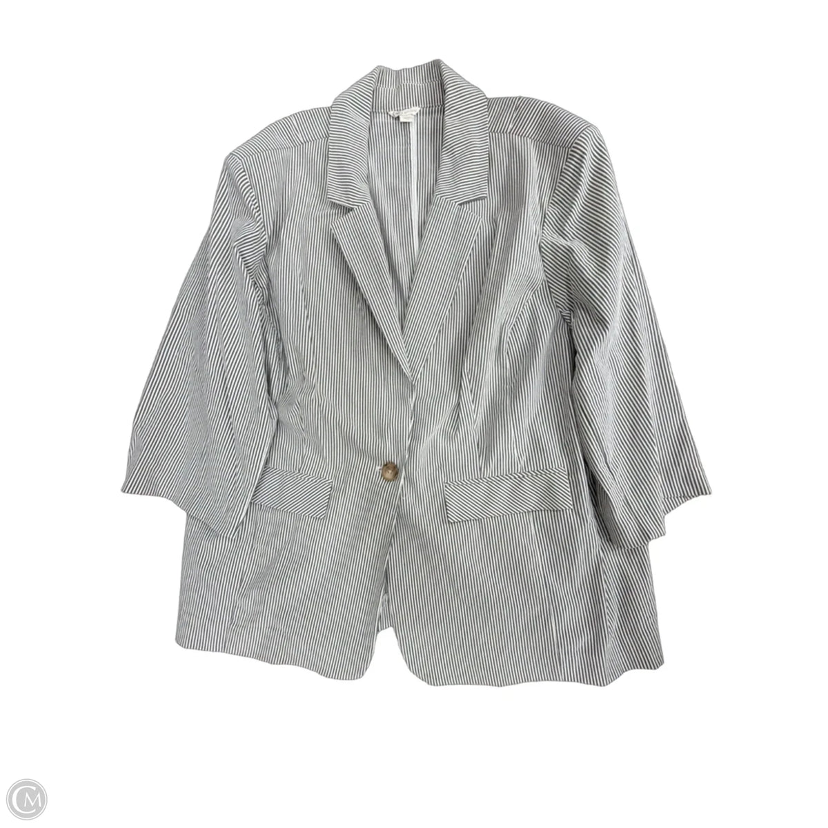 Blazer By Cato In Striped Pattern, Size: 2x