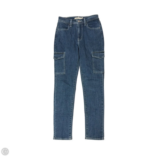 Jeans Skinny By Levis In Blue Denim, Size: 4
