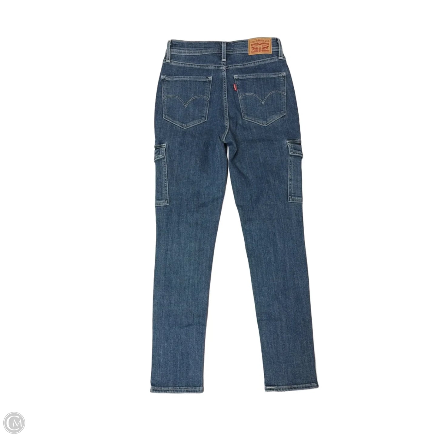 Jeans Skinny By Levis In Blue Denim, Size: 4