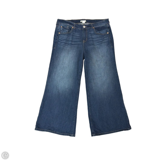 Jeans Wide Leg By Clothes Mentor In Blue Denim, Size: 12
