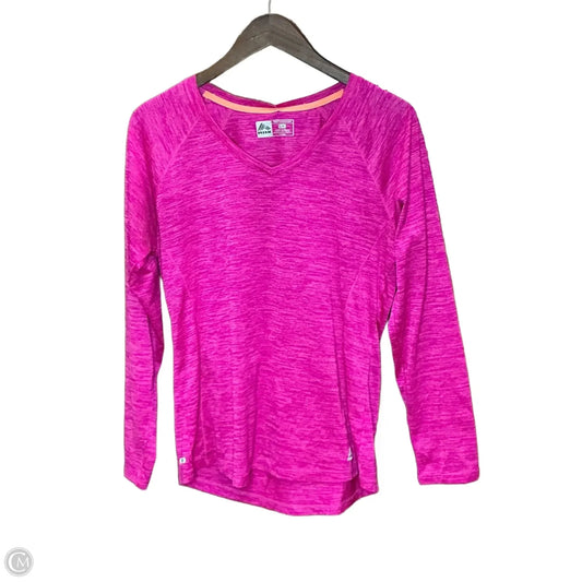Athletic Top Long Sleeve Crewneck By Rbx In Pink, Size: L