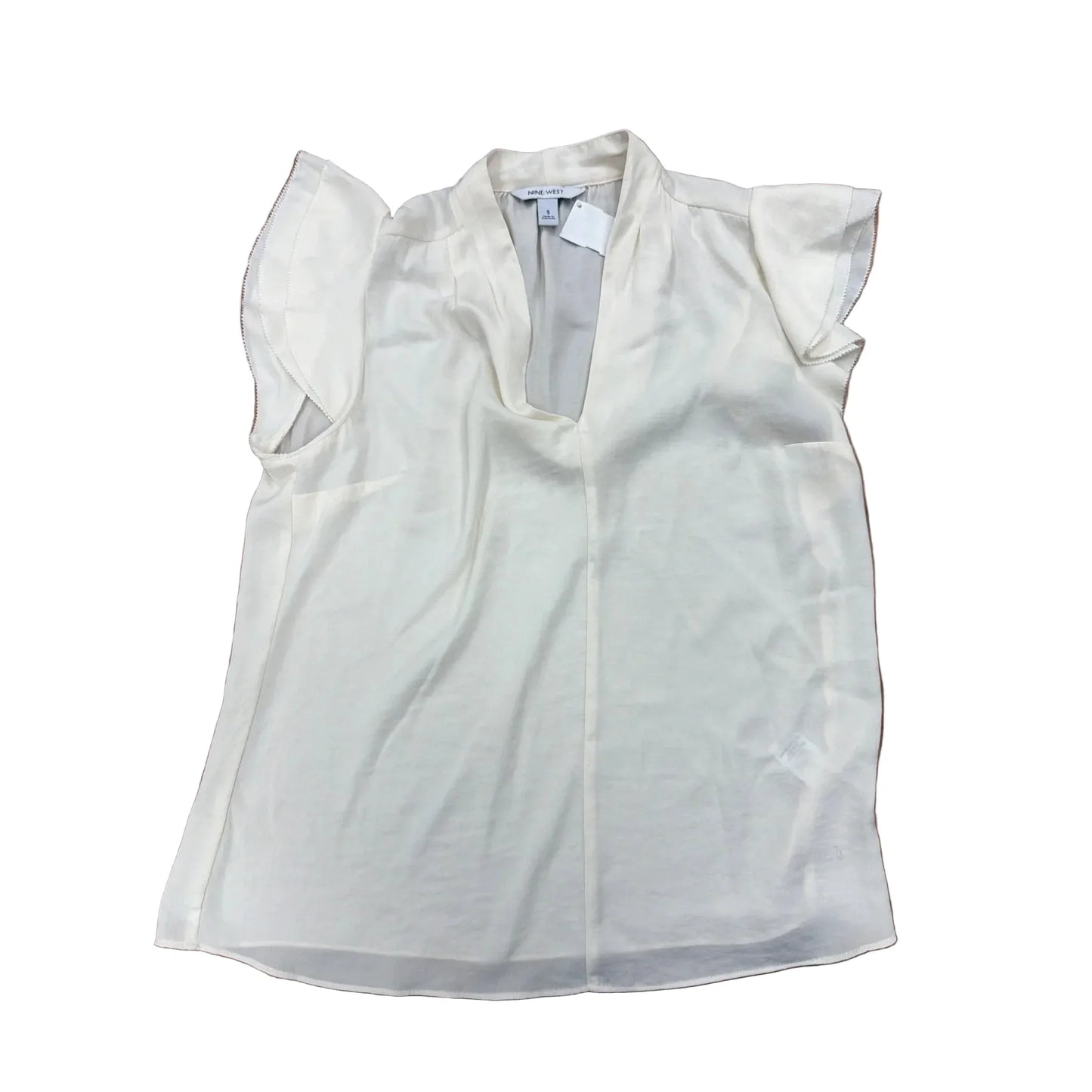 Top Sleeveless By Nine West Apparel In Cream, Size: S