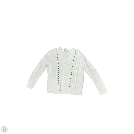 Sweater By Loft In Cream, Size: S