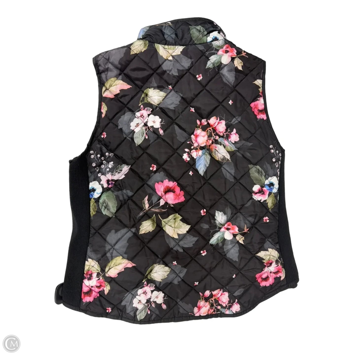 Vest Puffer & Quilted By Cynthia Rowley In Floral Print, Size: Xl