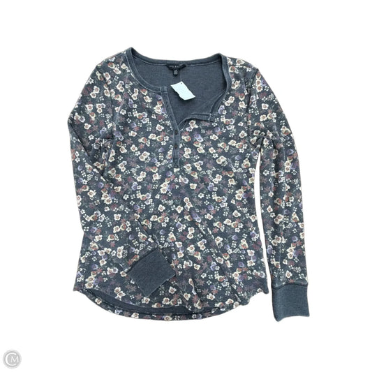 Top Long Sleeve By Lucky Brand In Floral Print, Size: L