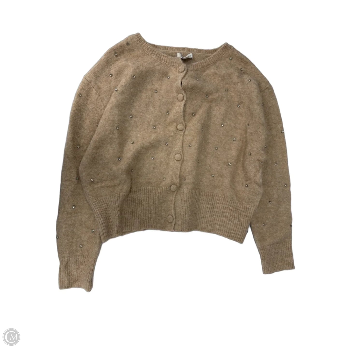 Sweater Cardigan By Francesca's In Tan, Size: Xl
